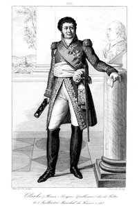 Henri Jacques-Guillaume Clarke 1765-1818, książę Feltre i marszałek Francji, 1839. autorstwa Julien Leopold Boilly