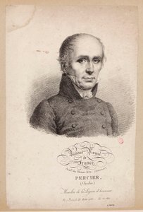 Institut Royal de France. Académie des Beaux-Arts. (Architektur.) Percier, (Charles.) Mitglied der Ehrenlegion. Geboren in Paris, am 22. August 1764 - gewählt 1811.