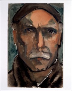 Autoportret (akwarela na papierze)