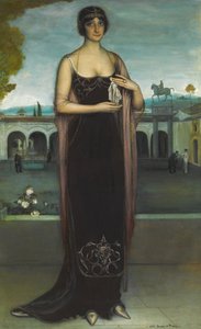 Portret Adeli Carboné 1890-1960, ok. 1930 r. 1911. autorstwa Julio Romero de Torres