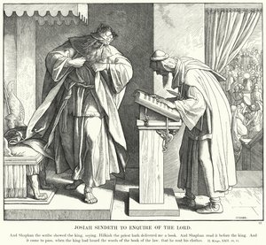 Josiah Sendeth, aby zapytać Pana (rycina) autorstwa Julius (after) Schnorr von Carolsfeld