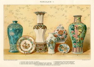 Porcelany azjatyckie Juliusa Biena, ok.1880 (litografia kolorowa)