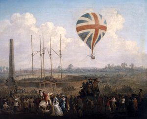 Pan Lunardis Nowy Balon, 29 czerwca 1785 r. autorstwa Julius Caesar Ibbetson
