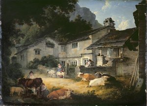 Dom malarza, Ambleside autorstwa Julius Caesar Ibbetson
