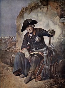 Fryderyk Wielki, król Prus (kolor lito) autorstwa Julius Friedrich Anton (after) Schrader