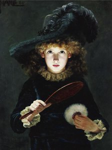 Przebieranie się, 1885 autorstwa Julius Hare