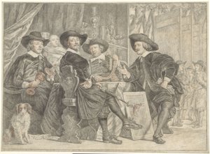 Nadzorcy celów łuczniczych autorstwa Julius Henricus Quinkhard