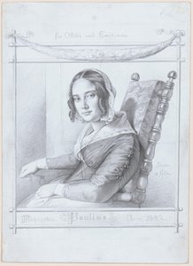 Paulina, Żona Artysty autorstwa Julius Hubner