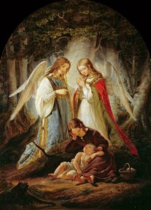 Aniołowie stróże, 1836. autorstwa Julius Huebner