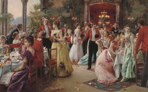 Wieczerza na polowaniu autorstwa Julius Leblanc Stewart