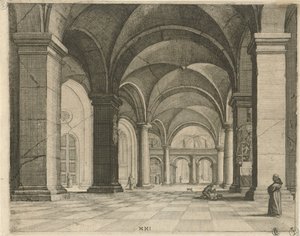 Wnętrze kościoła Perspektywy (tytuł serii) autorstwa Julius Milheuser