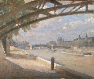 Pod Pont des Arts w Paryżu. Południe