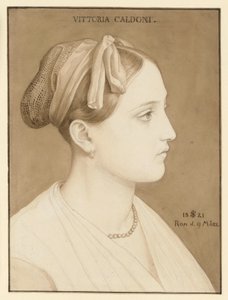 Portret Vittorii Caldoni autorstwa Julius Schnorr von Carolsfeld