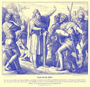 Dawid i trzej mocarze, 2 Samuela autorstwa Julius Schnorr von Carolsfeld