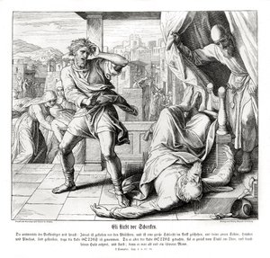 Śmierć Elia autorstwa Julius Schnorr von Carolsfeld