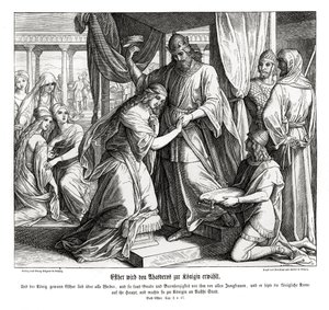Estera zostaje królową, Esther autorstwa Julius Schnorr von Carolsfeld