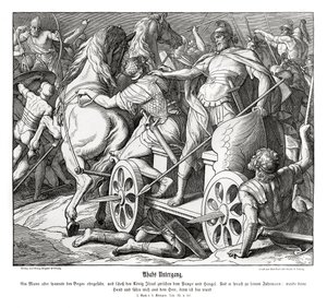 Upadek Achaba autorstwa Julius Schnorr von Carolsfeld