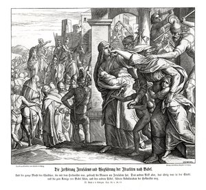 Upadek Jerozolimy, 2 Królów autorstwa Julius Schnorr von Carolsfeld