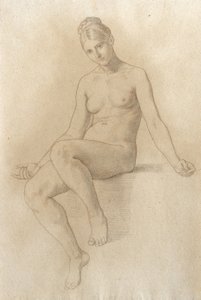 Kobieta nago autorstwa Julius Schnorr von Carolsfeld