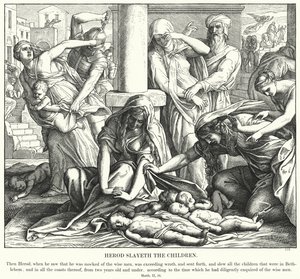 Herod zabija dzieci autorstwa Julius Schnorr von Carolsfeld