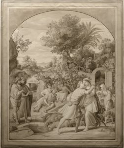 Jakub i Rachela przy studni autorstwa Julius Schnorr von Carolsfeld