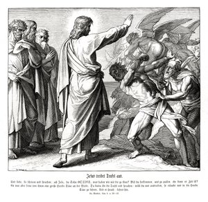 Jezus wypędza demony, Ewangelia Mateusza
