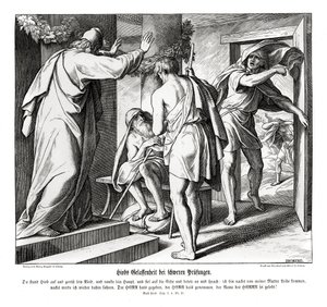 Próby Joba, Job autorstwa Julius Schnorr von Carolsfeld