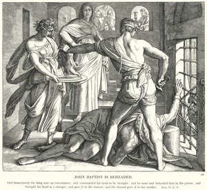 Jan Chrzciciel zostaje ścięty autorstwa Julius Schnorr von Carolsfeld
