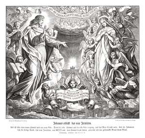 Janowa wizja nowej Jerozolimy, Objawienie autorstwa Julius Schnorr von Carolsfeld