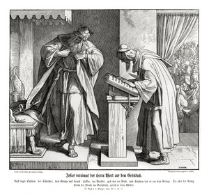 Jozjasz słyszy słowo Prawa, 2 Królów autorstwa Julius Schnorr von Carolsfeld
