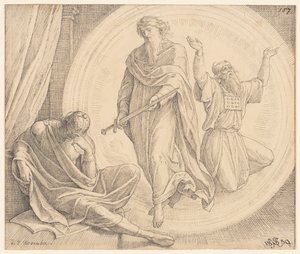 Juda Machabeusz ujrzał wizję autorstwa Julius Schnorr von Carolsfeld