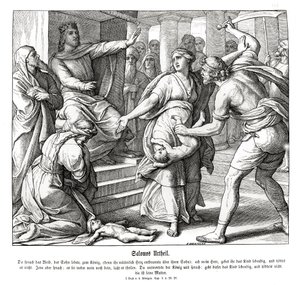 Wyrok Salomona autorstwa Julius Schnorr von Carolsfeld