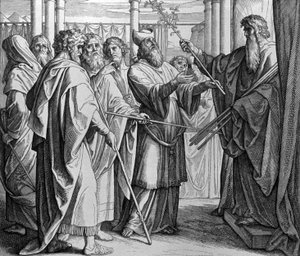 Krawędź Aarona autorstwa Julius Schnorr von Carolsfeld
