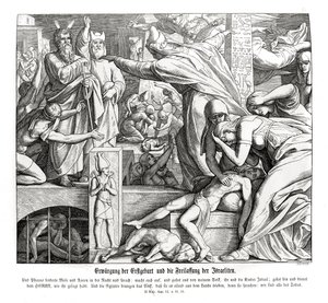 Pascha, Exodus autorstwa Julius Schnorr von Carolsfeld