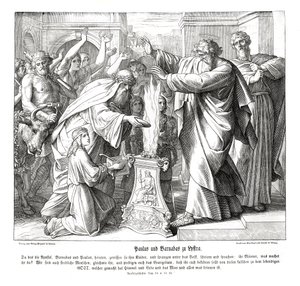 Paweł i Barnabus w Lystrii, Dzieje Apostolskie autorstwa Julius Schnorr von Carolsfeld