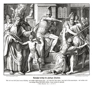 Prześladowania Izraelitów przez Antiocha autorstwa Julius Schnorr von Carolsfeld