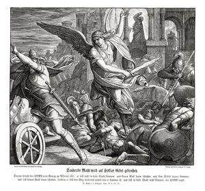 Modlitwa Ezechiasza, 2 Królów autorstwa Julius Schnorr von Carolsfeld