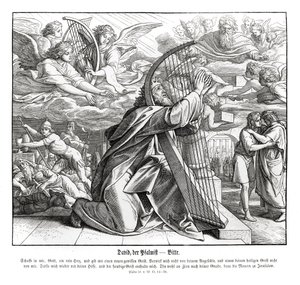 Psalmy - błaganie autorstwa Julius Schnorr von Carolsfeld