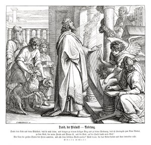 Psalmy - kult autorstwa Julius Schnorr von Carolsfeld