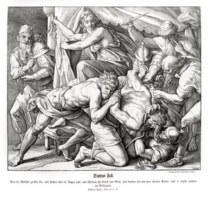 Upadek Samsona, Sędziowie autorstwa Julius Schnorr von Carolsfeld