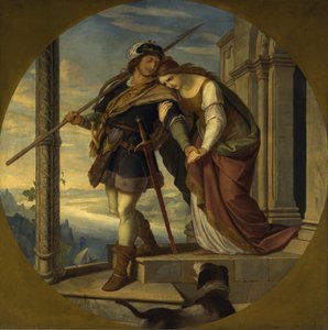 Pożegnanie Zygfryda z Krymhildą autorstwa Julius Schnorr von Carolsfeld