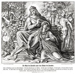 Piosenka solomona autorstwa Julius Schnorr von Carolsfeld