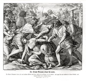 Synowie Beniamina i córki Szilo, Sędziowie autorstwa Julius Schnorr von Carolsfeld