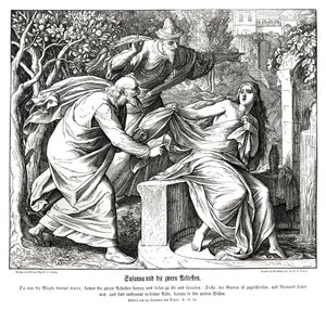 Zuzanna i starsi, Zuzanna i Daniel autorstwa Julius Schnorr von Carolsfeld