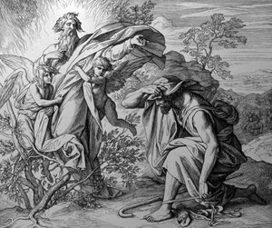 Płonący krzak autorstwa Julius Schnorr von Carolsfeld