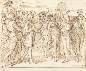 Triumf Dawida autorstwa Julius Schnorr von Carolsfeld