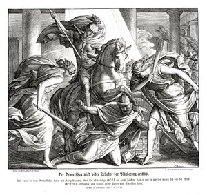 Skarbiec świątyni jest chroniony, 2 Machabeusze autorstwa Julius Schnorr von Carolsfeld