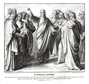 Dwunastu apostołów, Ewangelia Mateusza autorstwa Julius Schnorr von Carolsfeld