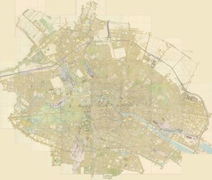 Przeglądowa mapa Berlina w 44 arkuszach autorstwa Julius Straube