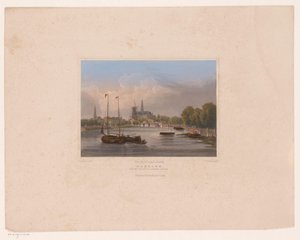Widok na Haarlem Haarlem widziany z Noorder-Sparen (tytuł na obiekcie) autorstwa Julius Umbach